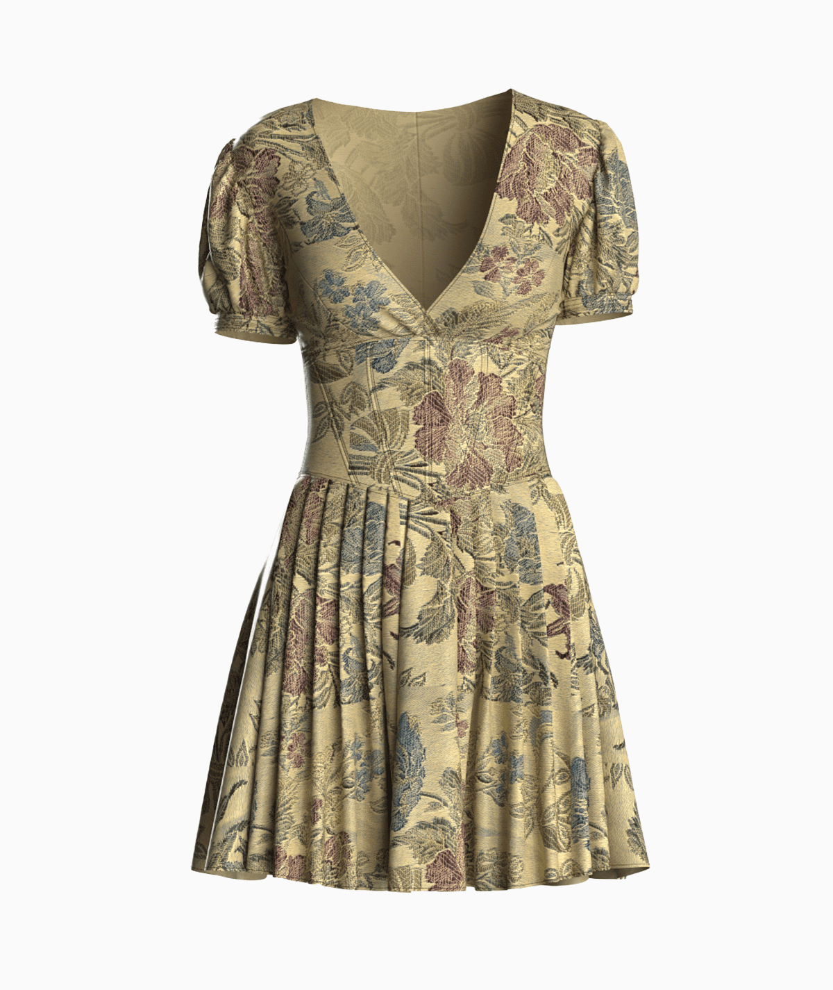 Pleated Babydoll Mini Dress Pattern