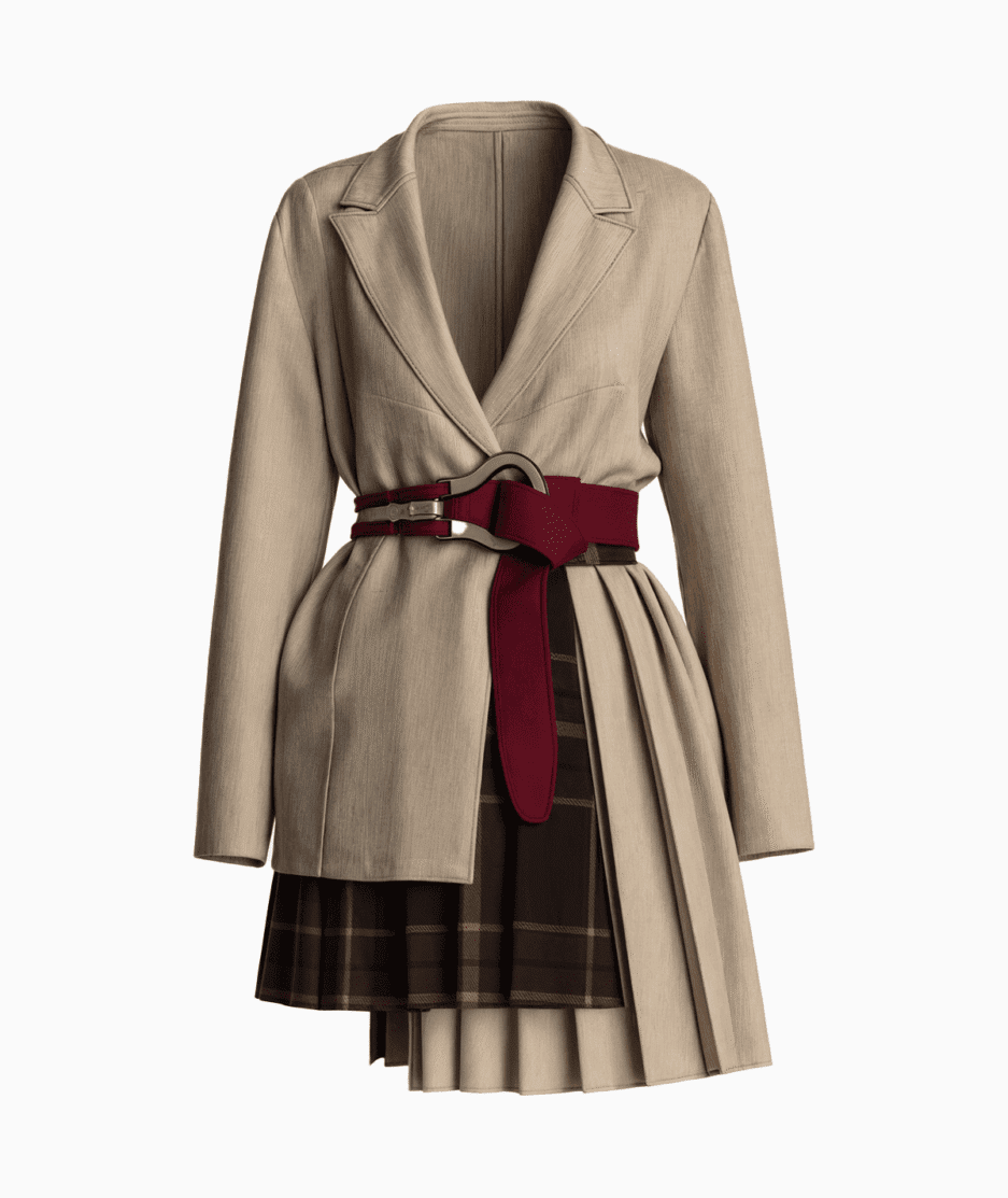 Pleated Blazer Dress Pattern