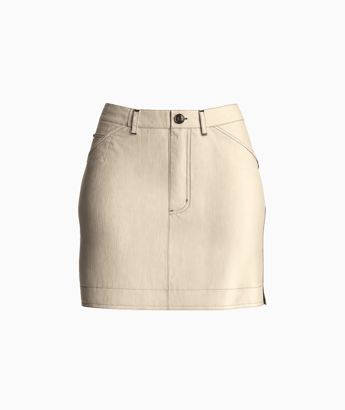 Mini Skirt with Side Slit Pattern